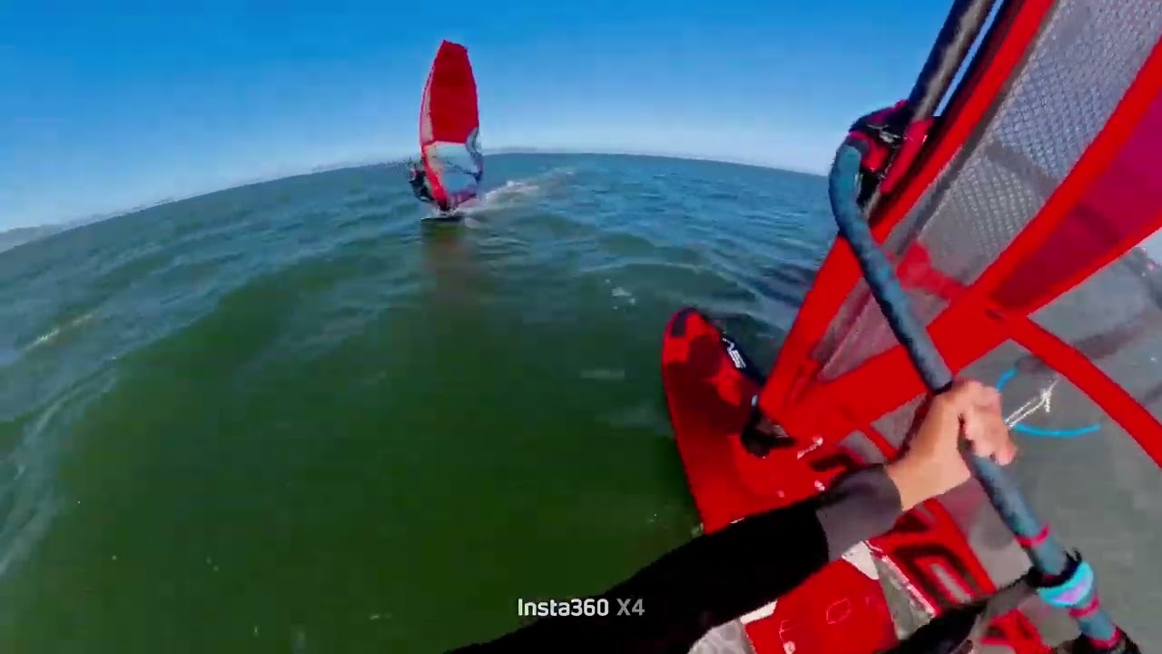 Windsurfing Fast Encounter @ Coyote Point. #windsurfing #windsurf #asmrsounds #watersports