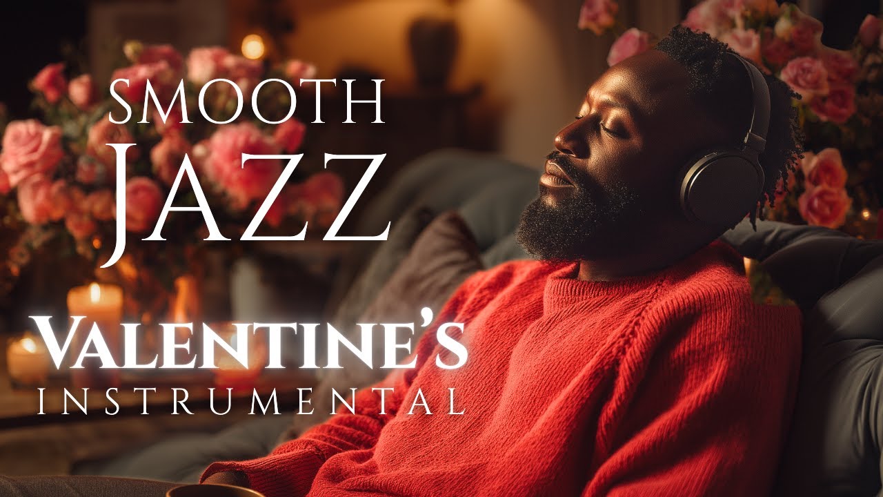 【Smooth Jazz】Relaxing Valentine’s Instrumental – Cozy Night Ambience for Sleep, Relax & Focus