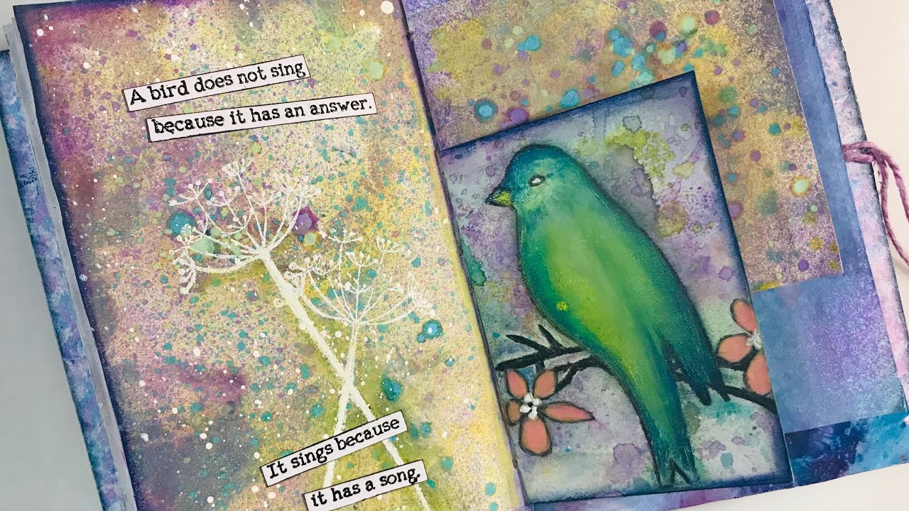 May Week 1 - Art Journal Page From May Mood Board