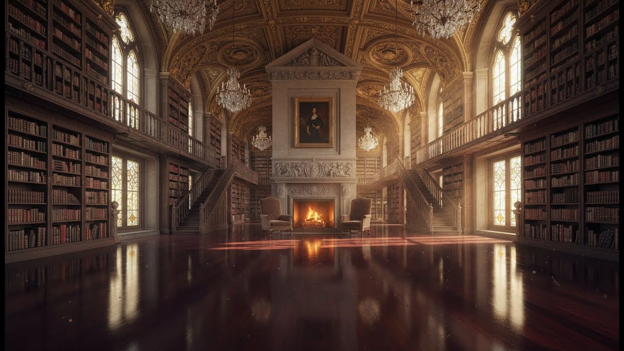 Old Study Room Ambience 📚 Dark Academia Autumn Vibes