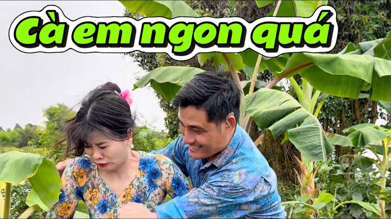 Qua nhà cô hàng xóm xin cà ăn 