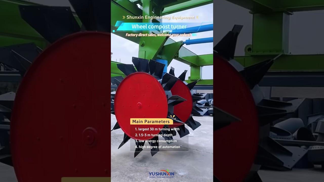 Wheel Compost Turner for Sale in Factory