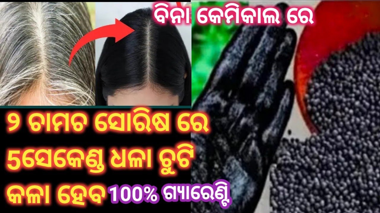 ସୋରିଷ ରେ ସବୁ ଧଳା ପାଚିଲା ଚୁଟି କଳା instant root touch ବିନା କେମିକାଲ ରେ ଯେତେ ଧୋଇଲେଭି ଛାଡିବନି,chuti kala