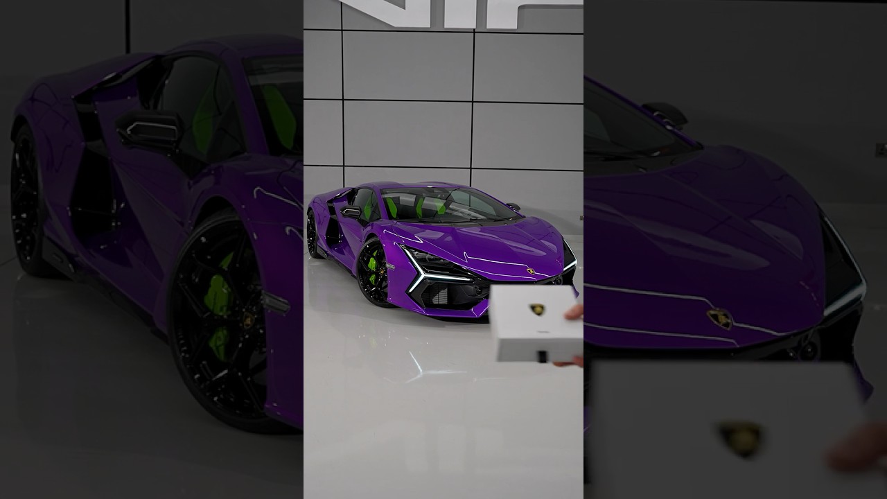 ASMR of Lamborghini Revuelto 2024 (sound on!)