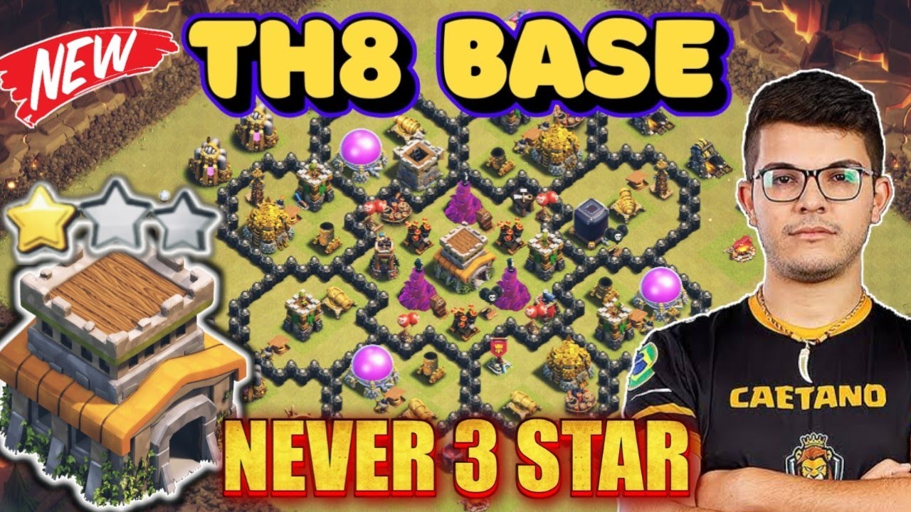 BEST-05 TH8 WAR BASE /TROPHY / CWL BASE LINKS || TOWN HALL 8 BEST DESIGN 2025 || ANTI 3 STAR BASE