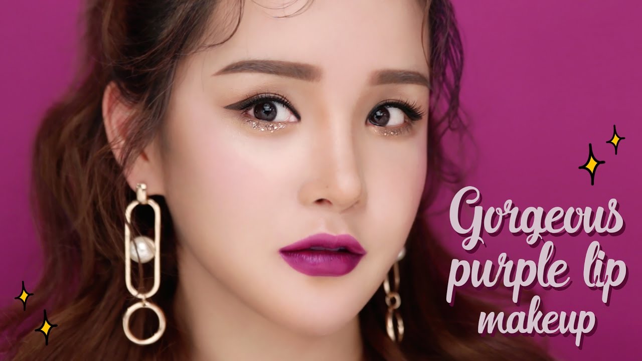 ENG/VIET SUB 💜 고져스 퍼플 립 메이크업 🎀 Gorgeous Purple Lip Makeup l LAMUQE l 라뮤끄