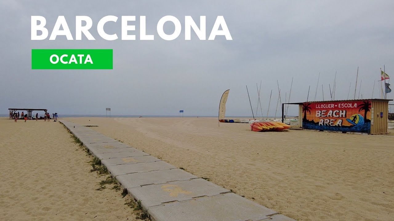 Barcelona Beach Walk 2023 - Ocata / SPAIN