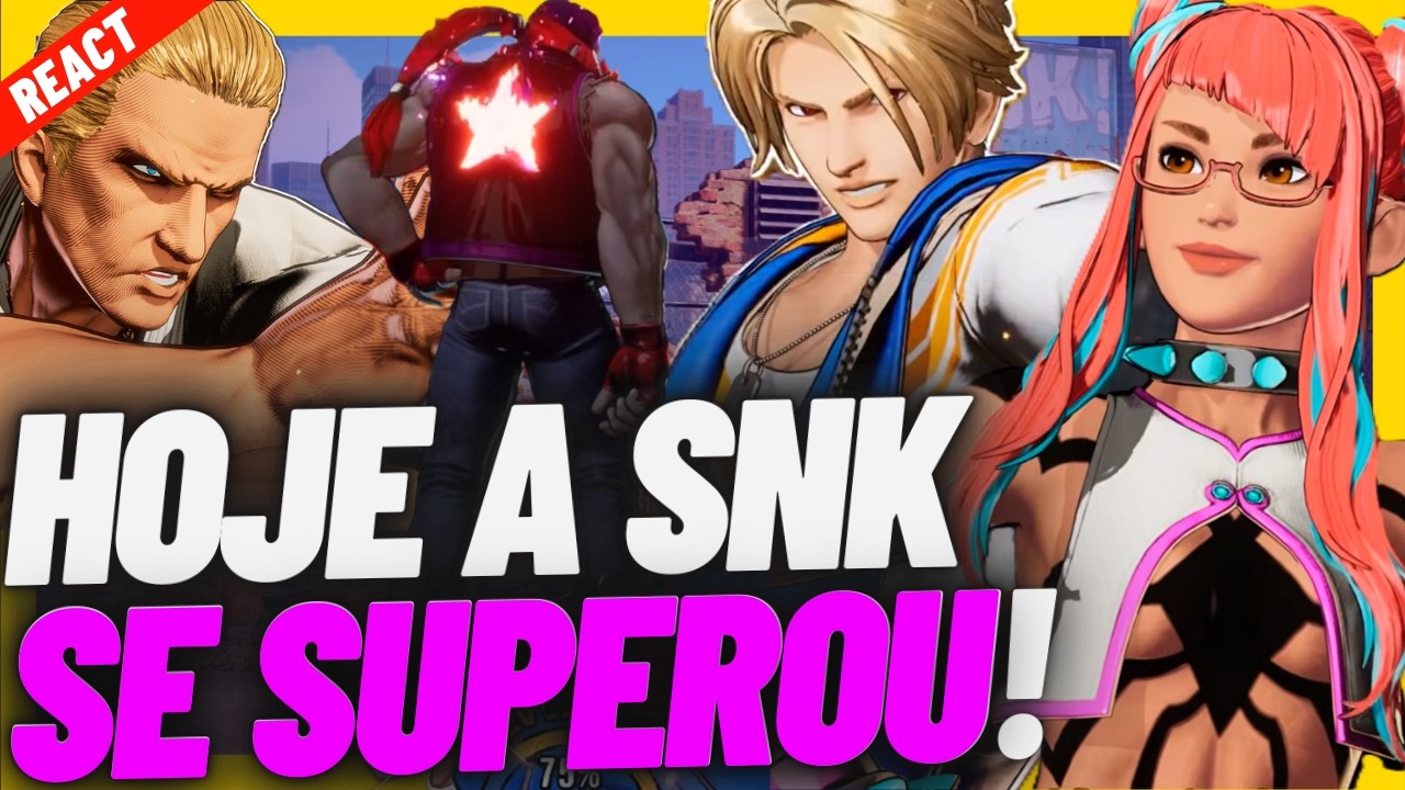 LUKE e JURI em FATAL FURY? KAGE TERRY? React INSANO do trailer do Nightmare Geese e Street Fighter 6