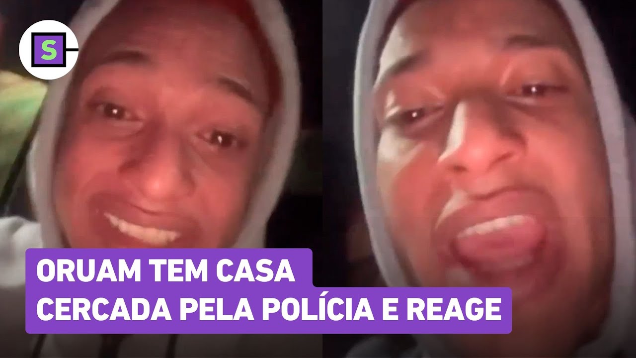 Oruam tem casa cercada pela polícia e reage com xingamentos e pedras; veja vídeos