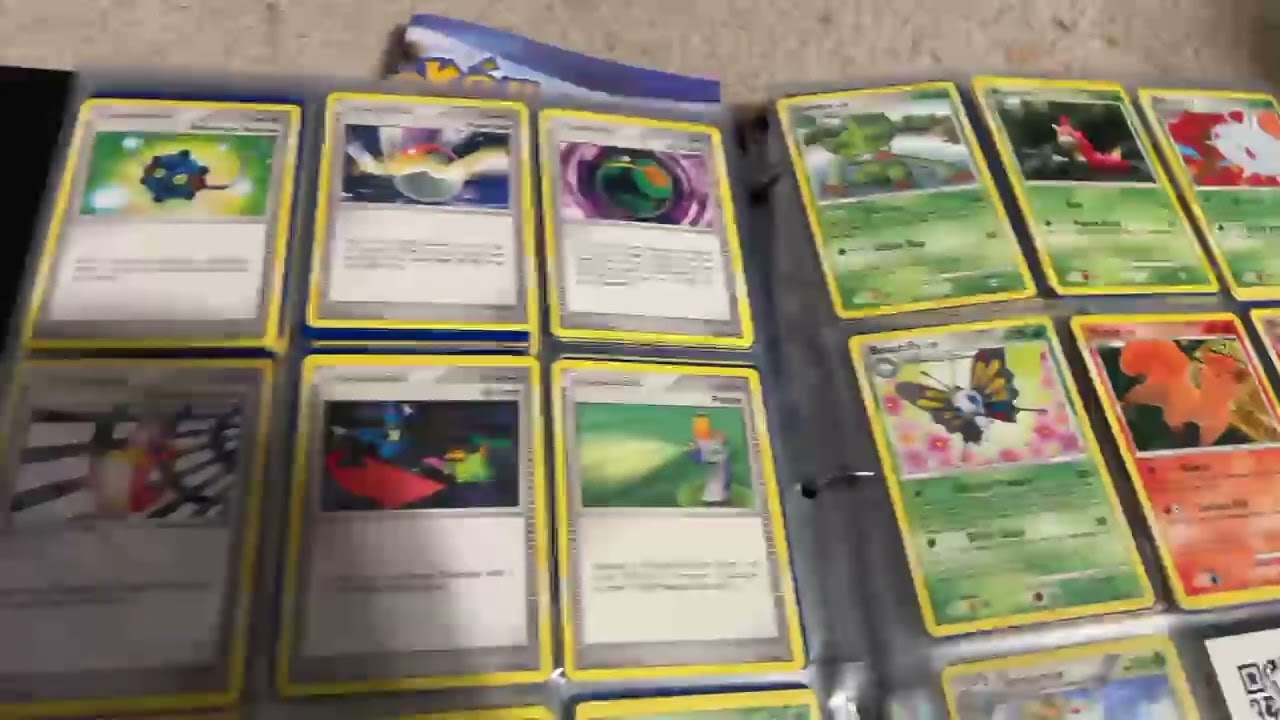 putting Pokémon  cards away