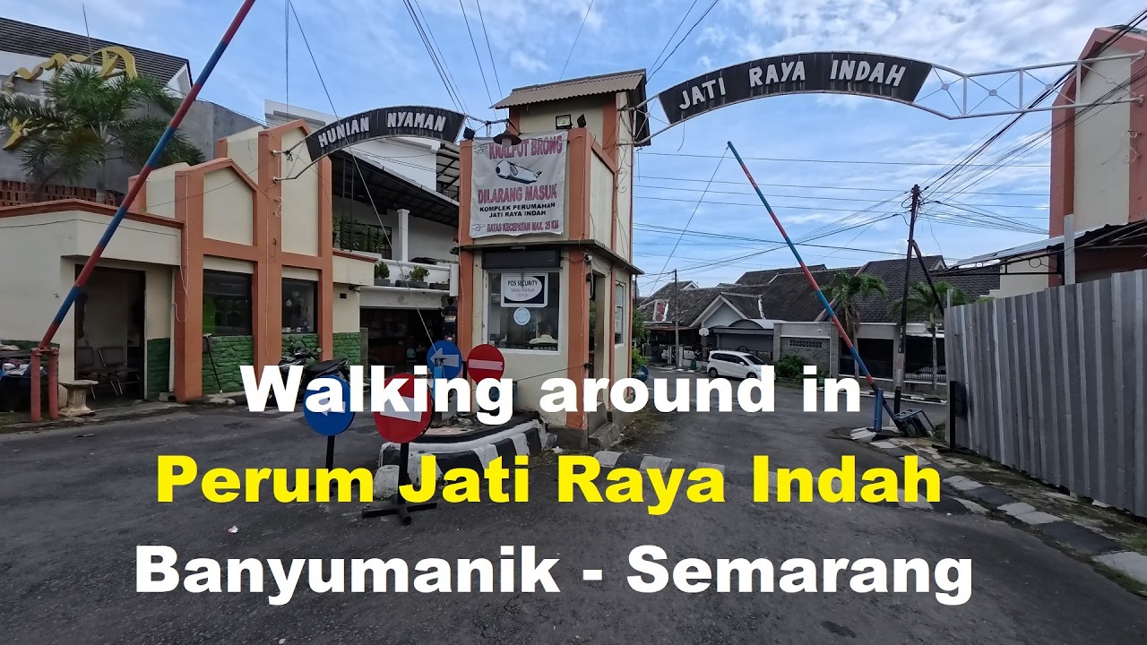 Walking around di Perumahan Hunian Nyaman Jati Raya Indah, Banyumanik, Semarang