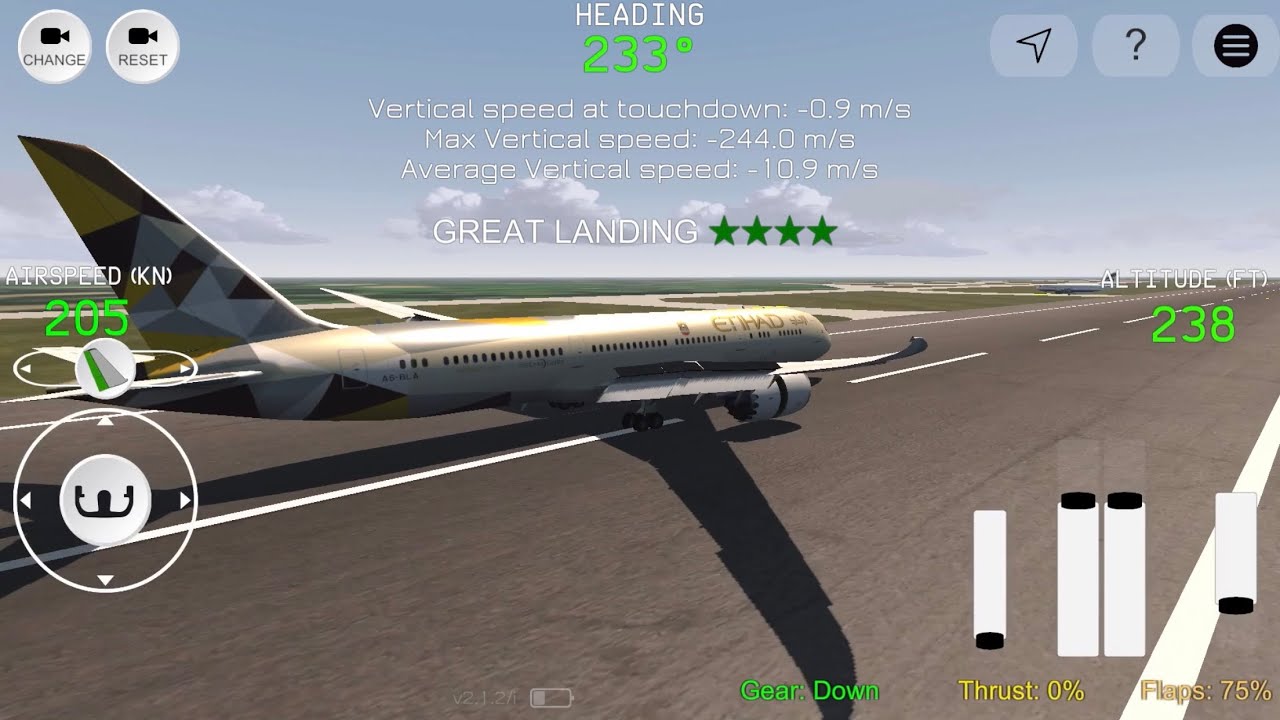 RC FS Advanced Unlock New Flight Etihad B787 New GamePlay Takeof and Landing by iOS & Android Pc #98