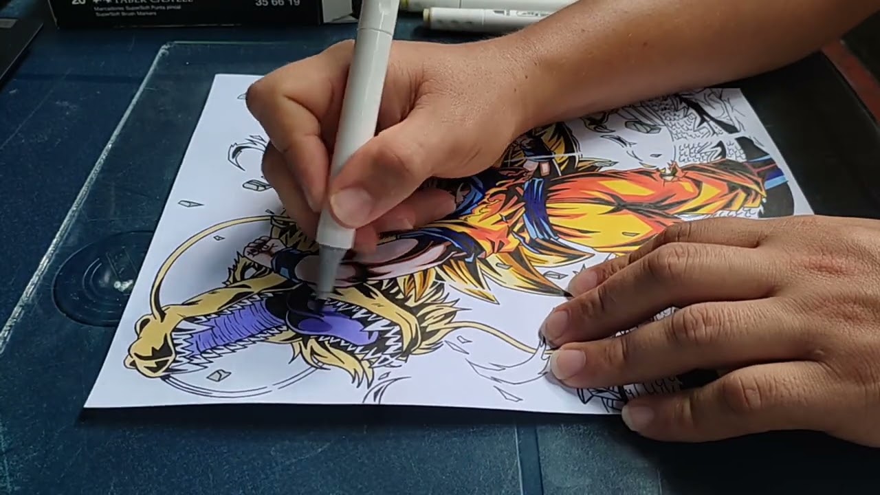 COLOREANDO A GOKU - SJJ 3 | GOLPE DEL DRAGÓN