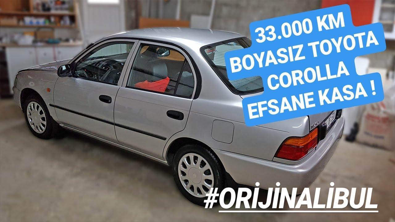 33.000 KM BOYASIZ 1997 TOYOTA COROLLA 1.6 XLİ AE101 ! #ORİJİNALİBUL