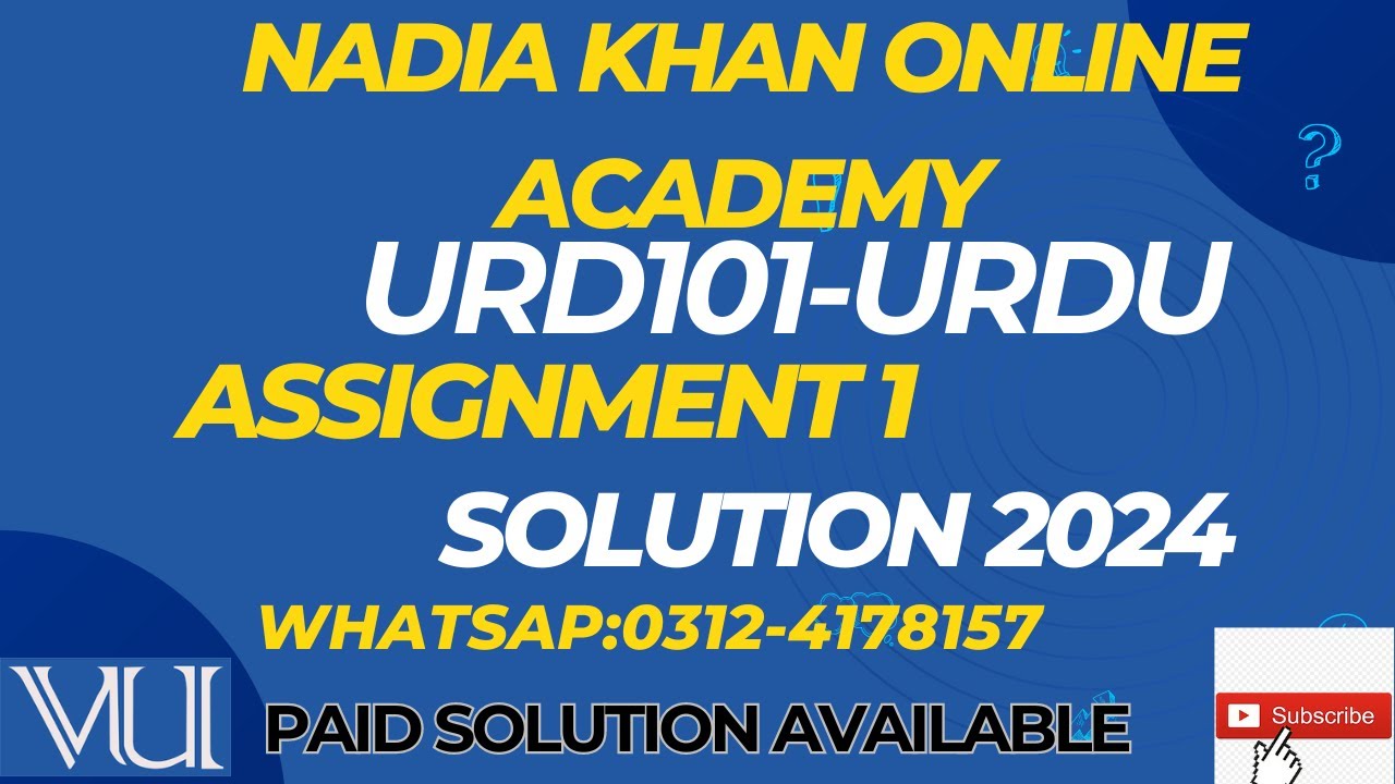 Urd101 assignment 1 2024 solution │ Urd101 assignment 1 solution 2024 │URD101 assignment Solution