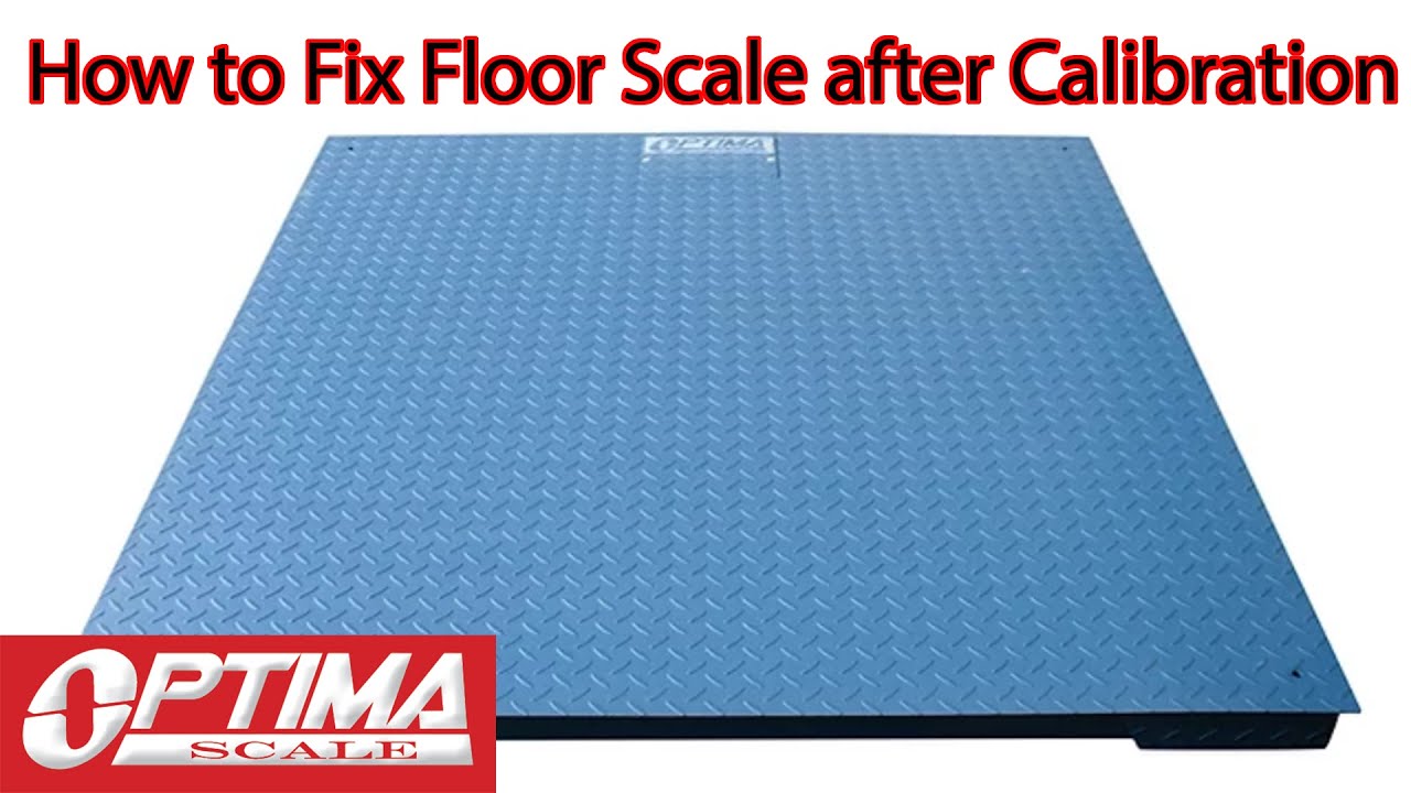 How to fix a floor scale