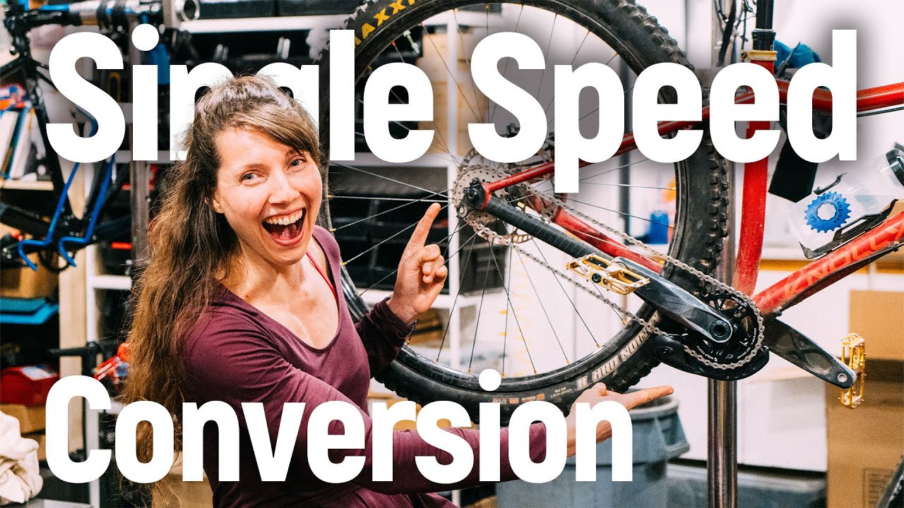 Meg Converts her Knolly Tyaughton Hardtail to a Single Speed