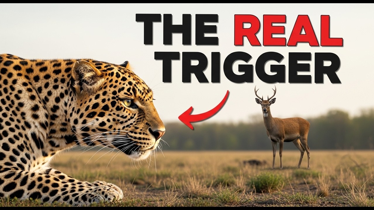 The Silent Mind of a Leopard When It Sees a Deer as Prey