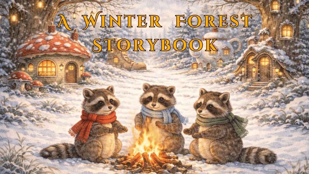 A Winter Storybook in The Quiet Forest | Cozy Storybook Music