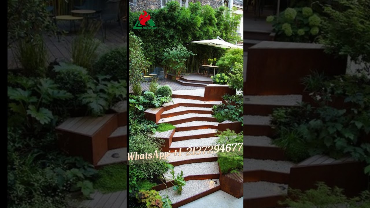 Corten Metal Landscape Retaining Wall Factory #retainingwall #raisedbed