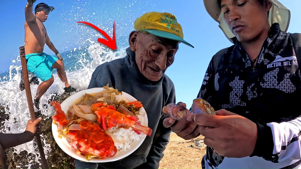 Rico SUDADO de PEJESAPOS con el TIO ADRIAN. As&iacute; cruzamos Una ISLA para EXTRAER estos frutos del MAR
