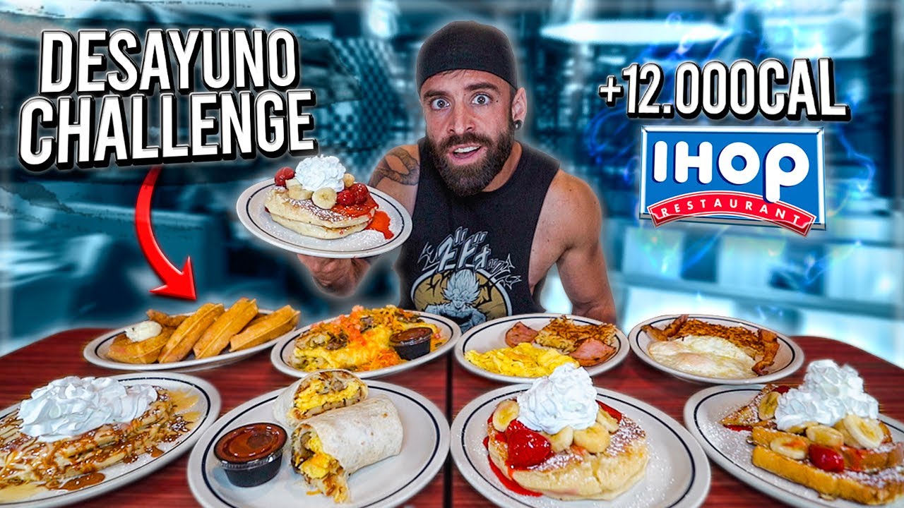 EL DESAYUNO AMERICANO con MÁS CALORIAS de EEUU (+12.000 CALORIAS) 🥞 *Breakfast Challenge*