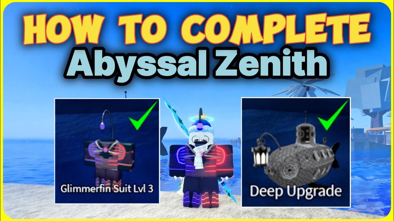 Как пройти Abyssal Zenith в Fisch | Получите костюм Мерцающего Плавника 3-го уровня и глубокое ул...