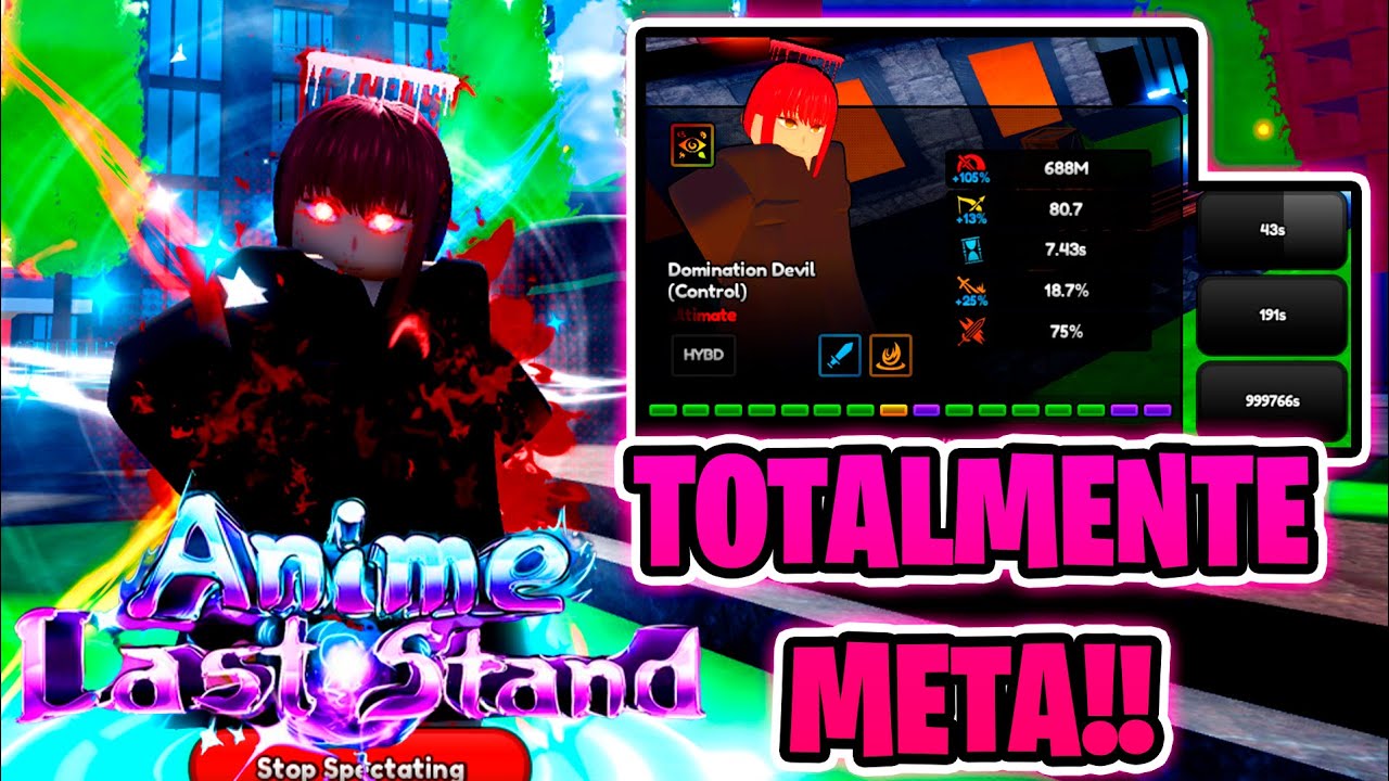 [SHOWCASE] MAKIMA DOMINATION DEVIL💕😈 en ANIME LAST STAND #roblox