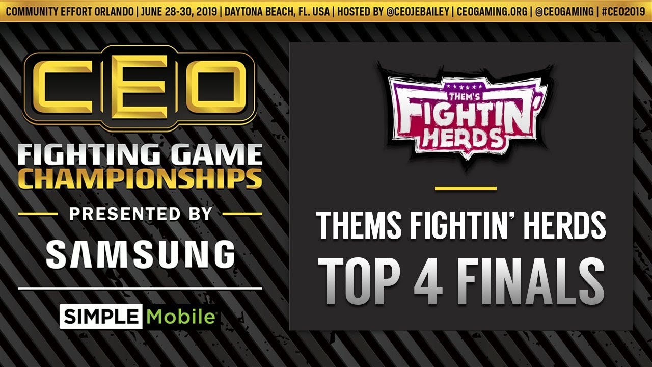 Them's Fightin' Herds Tournament Top 4 Finals - CEO 2019