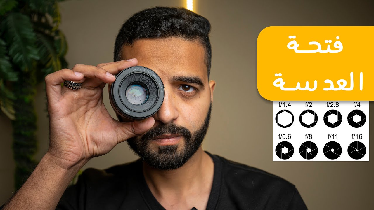 كورس التصوير الفوتوغرافي II المحاضرة الثالثه II فتحة العدسة