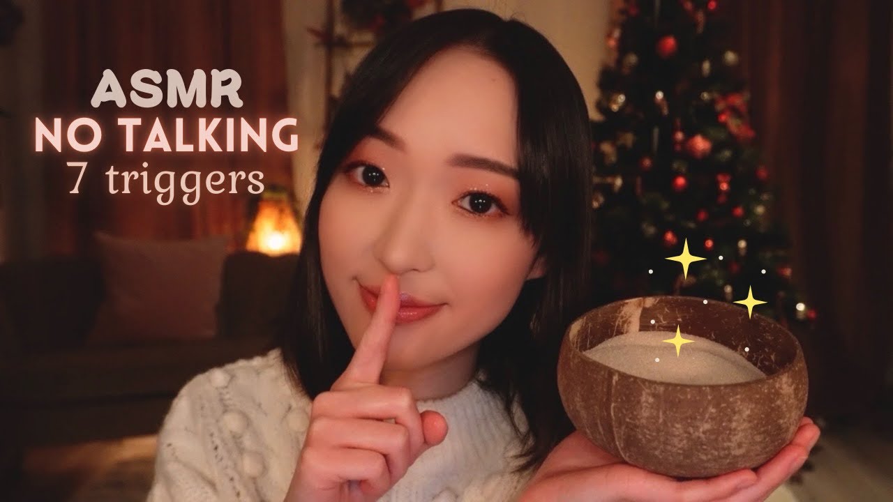 ASMR 💤 NO TALKING | 7 triggers 😴 (ASMR soft, lent, binaural)