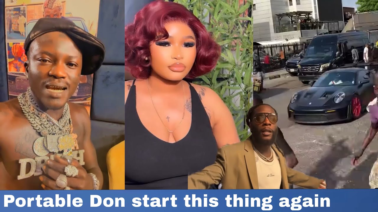 PORTABLE KNACK QUEEN DAMI & HER FRIENDS TOGETHER WAN LEAK THE TAPE & BURNA BOY VALENTINE CAR