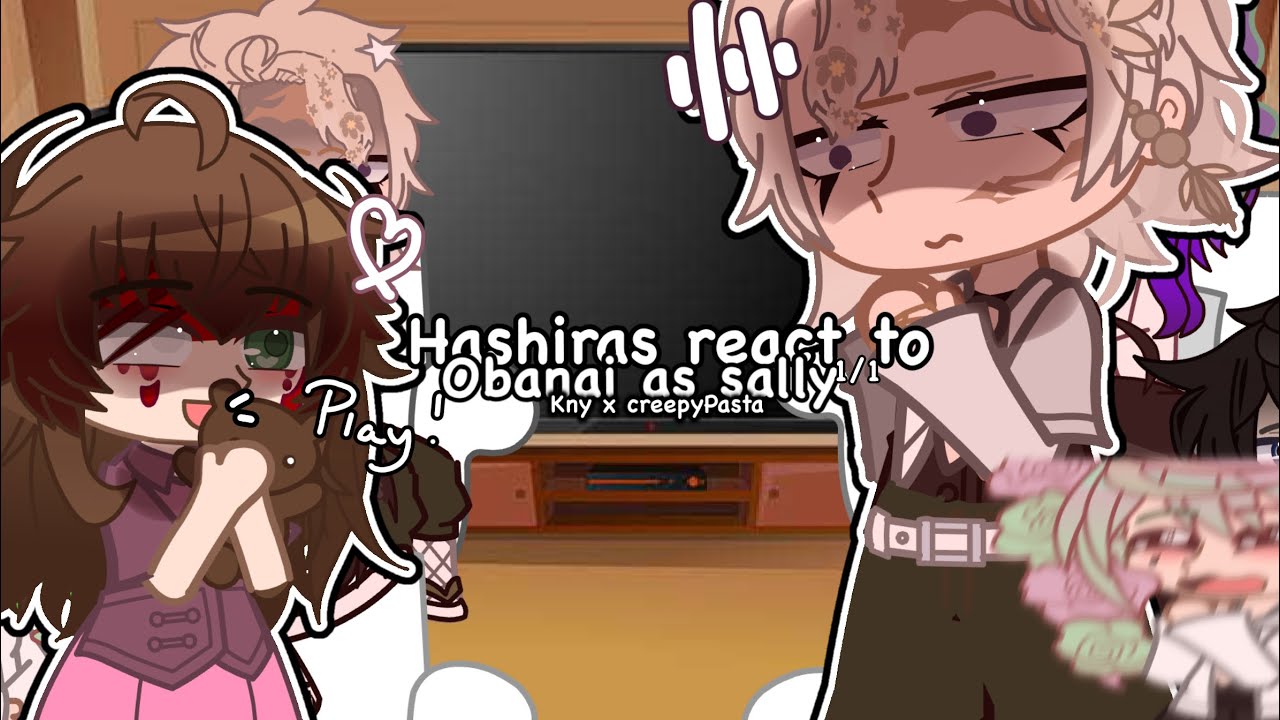 Hashiras react to Obanai Iguro as Sally Williams // kny x creepyPasta // gcrv // tws in desc