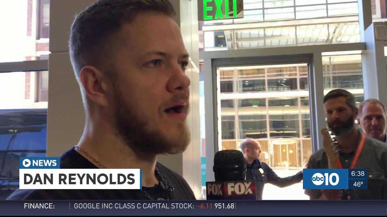 Dan Reynolds sings to sick children at Sacramento Hospital
