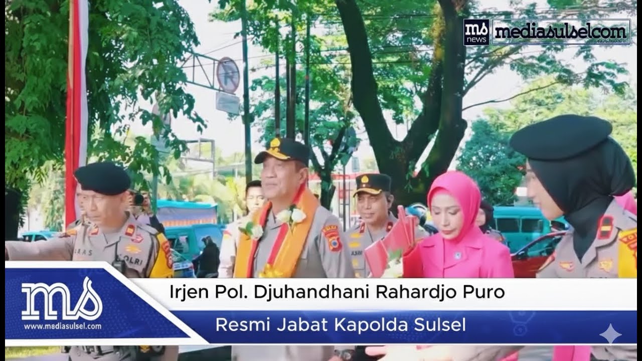 Irjen Pol. Djuhandhani Resmi Jabat Kapolda Sulsel, Disambut Tradisi Angngaru dan Tarian Padduppa