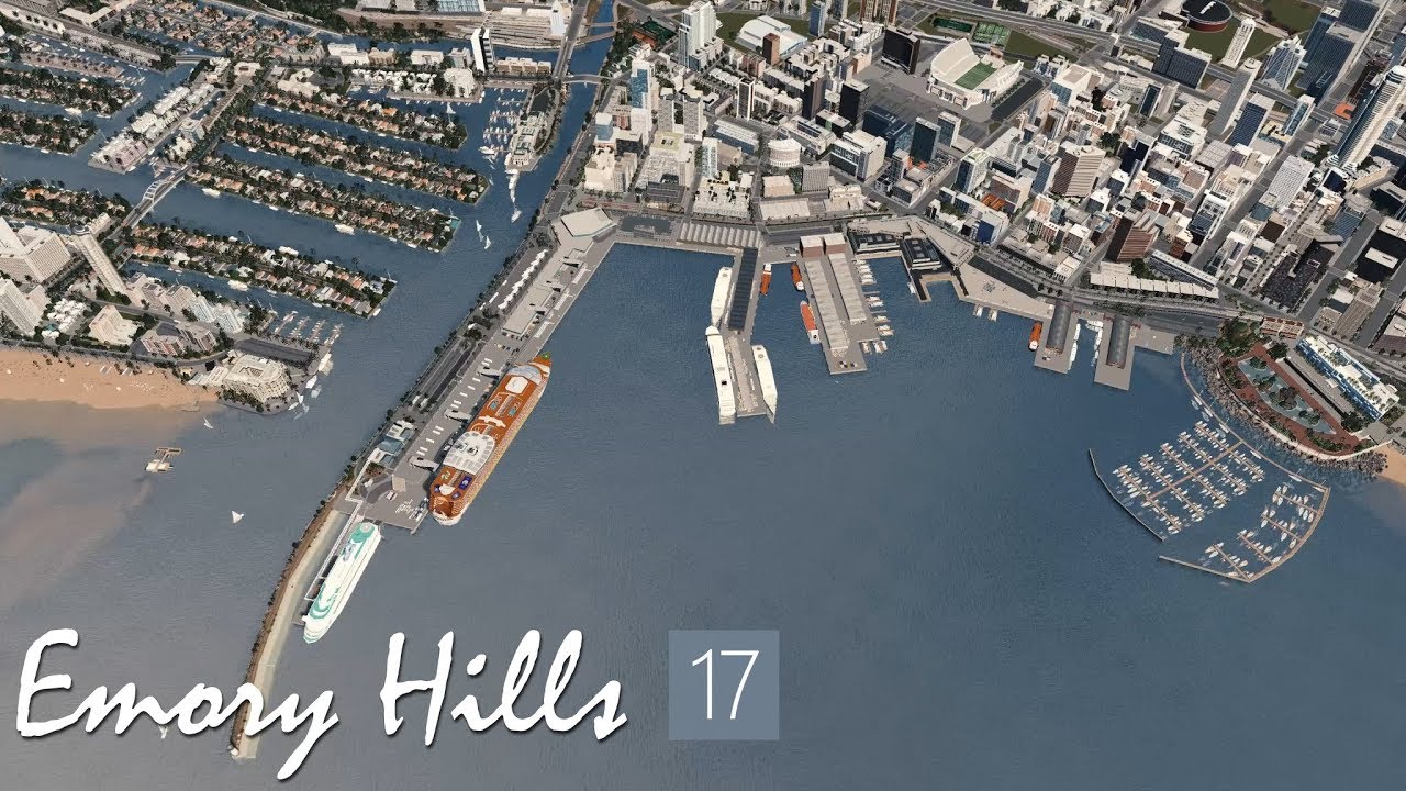 Downtown City Port - Cities Skylines: Emory Hills - 17