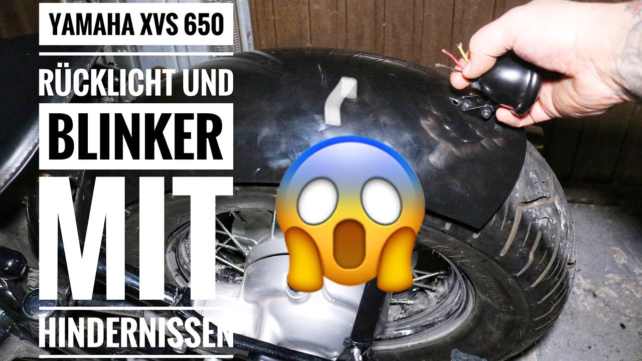 Yamaha XVS 650 Heckfender Elektrik mit Hindernissen