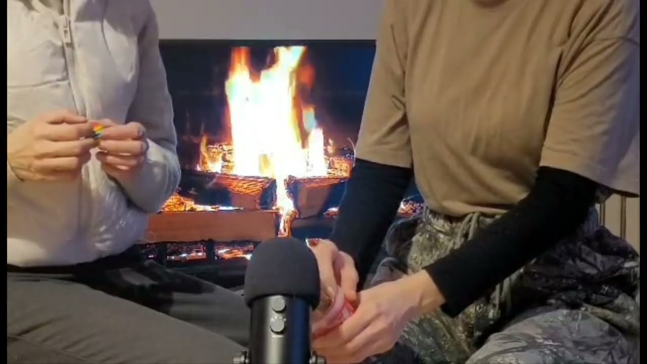ASMR with my sister very relaxing 🥰