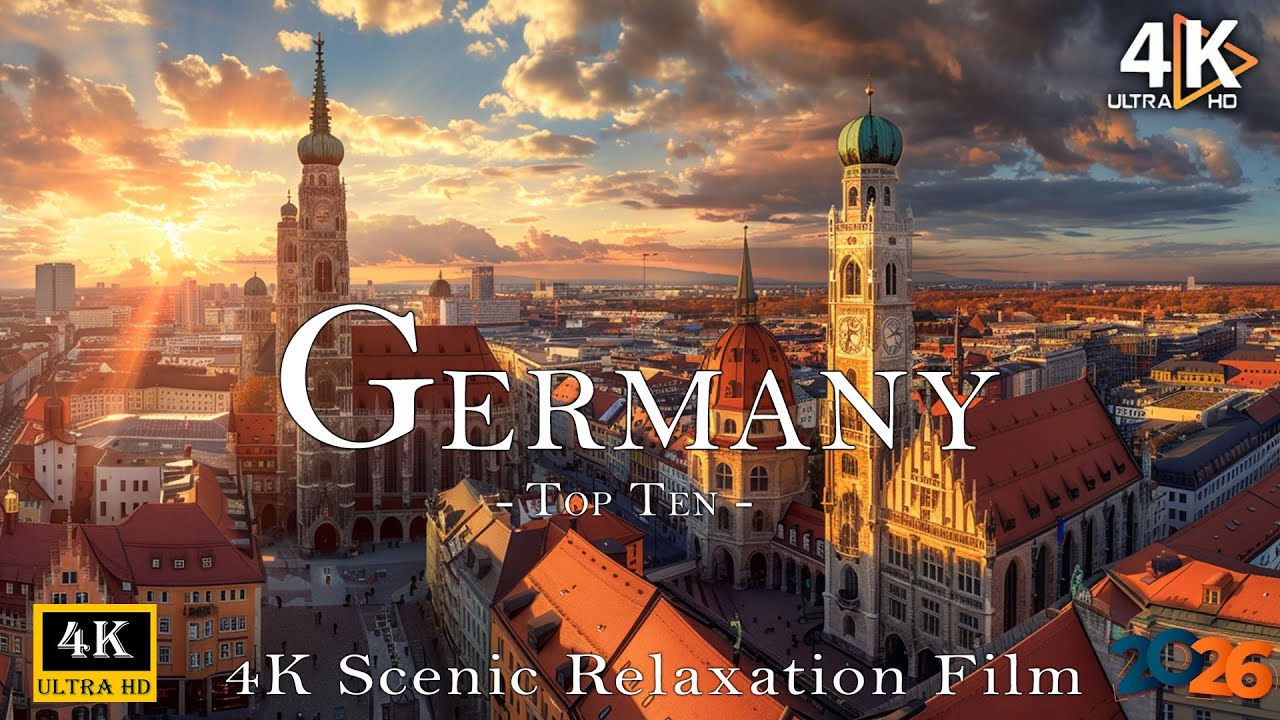 Relaxing Germany 4K – Scenic Landscapes & Calming Music