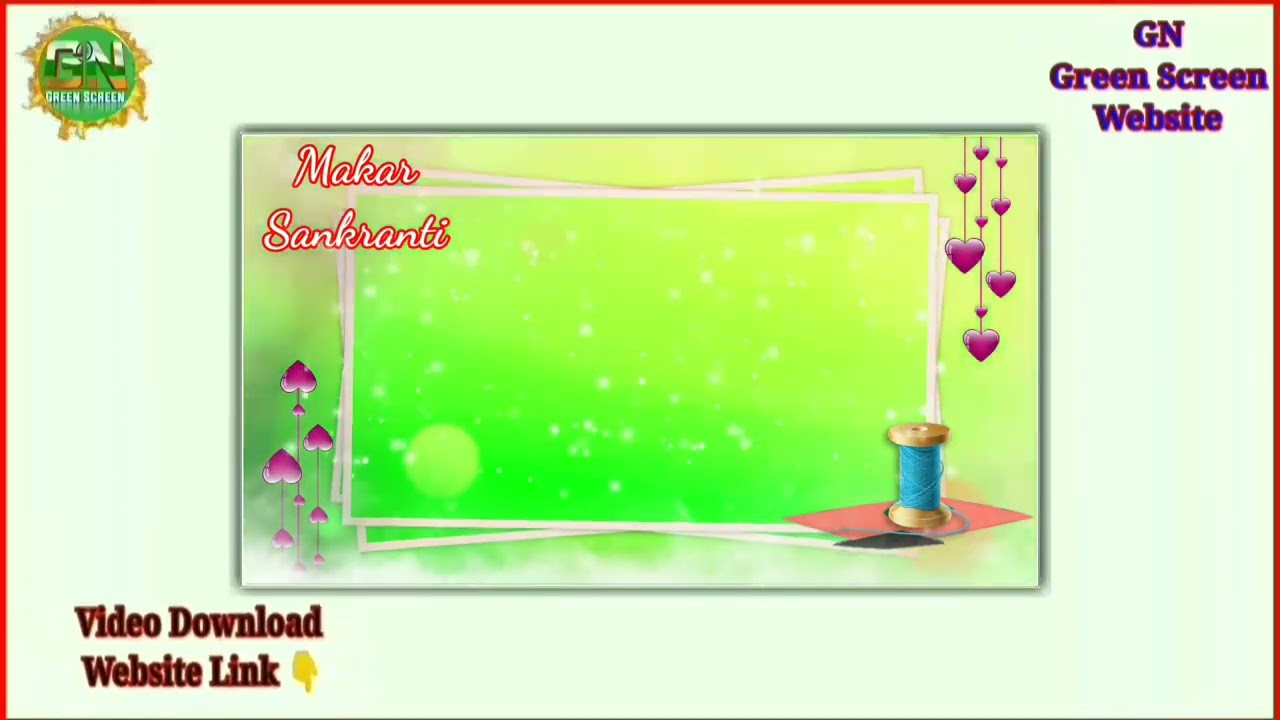 Happy Makara Sankranthi Green Screen Video Effects Background Video 2022