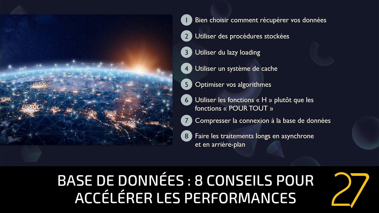 Base de données : 8 conseils pour accélérer les performances