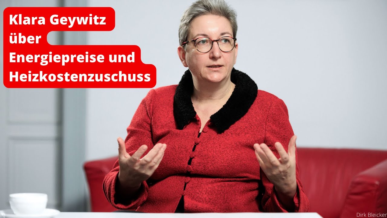 Klara Geywitz (SPD): Energiepreis und Heizkostenzuschuss