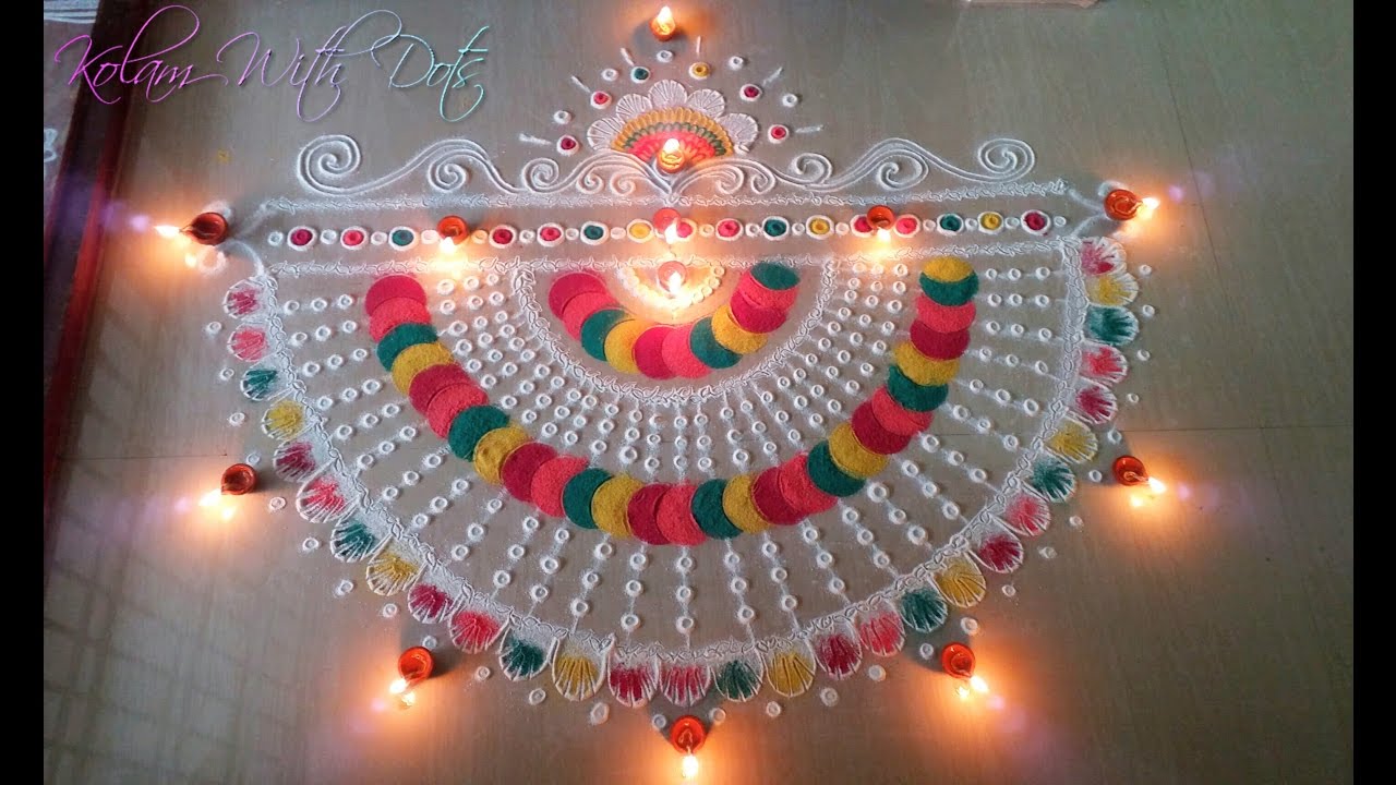 New Rangoli Designs With Multiple Colours - Beautiful Rangoli For Festivals -Rangoli For Diwali!