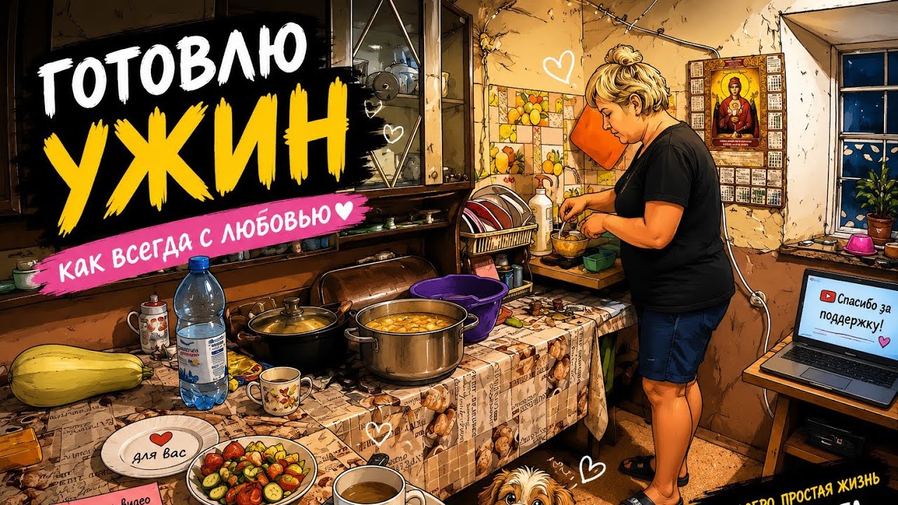 ГОТОВЛЮ УЖИН / ЖИЗНЬ В СЕЛЕ #villagelife 😍