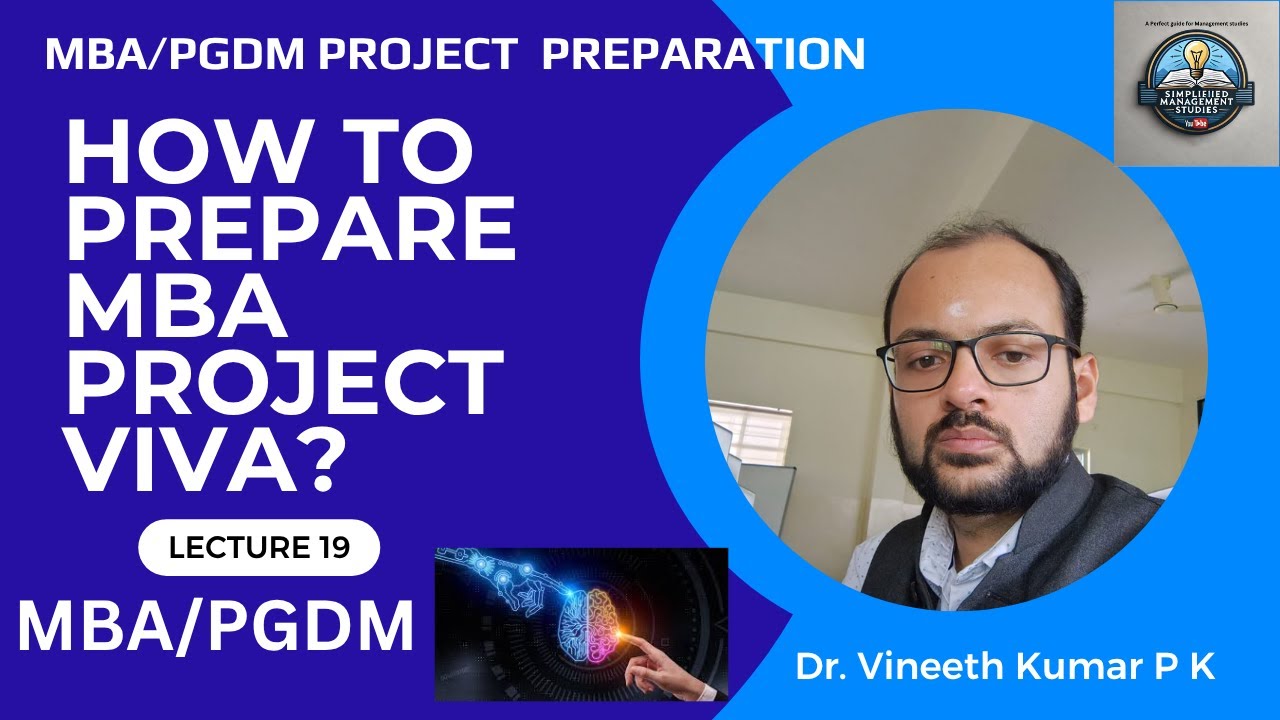 How to Prepare MBA Project Viva | MBA Viva Tips & Presentation Guide | Simplified Management Studies