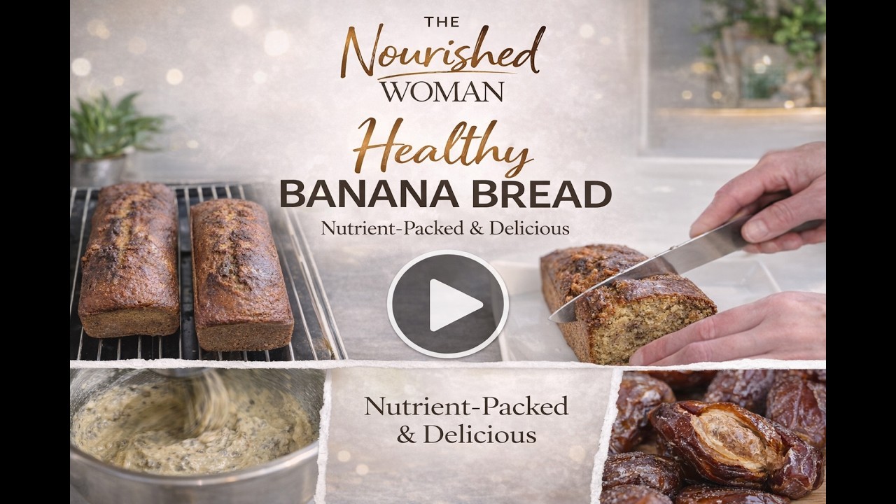 Healthier banana bread - packed with nutrients and energy supporting ingredients