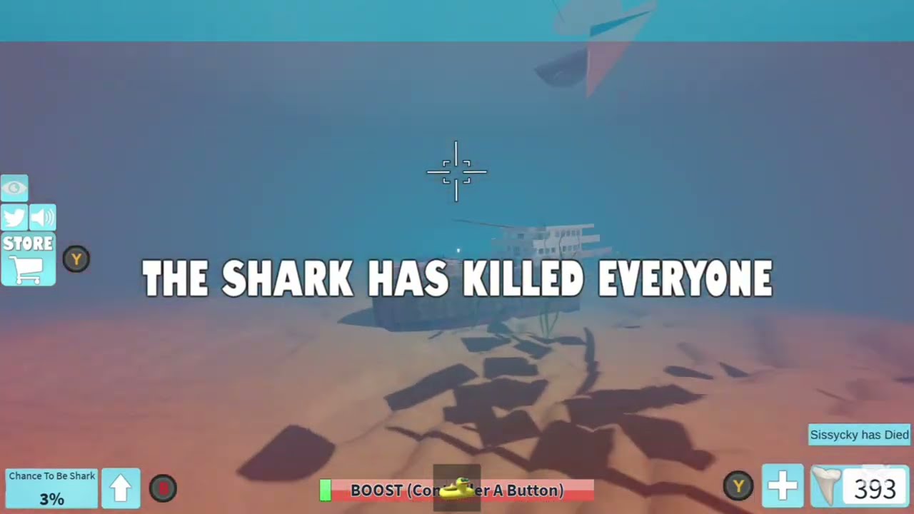 Lobby wiping as ghost shark (shark bite)