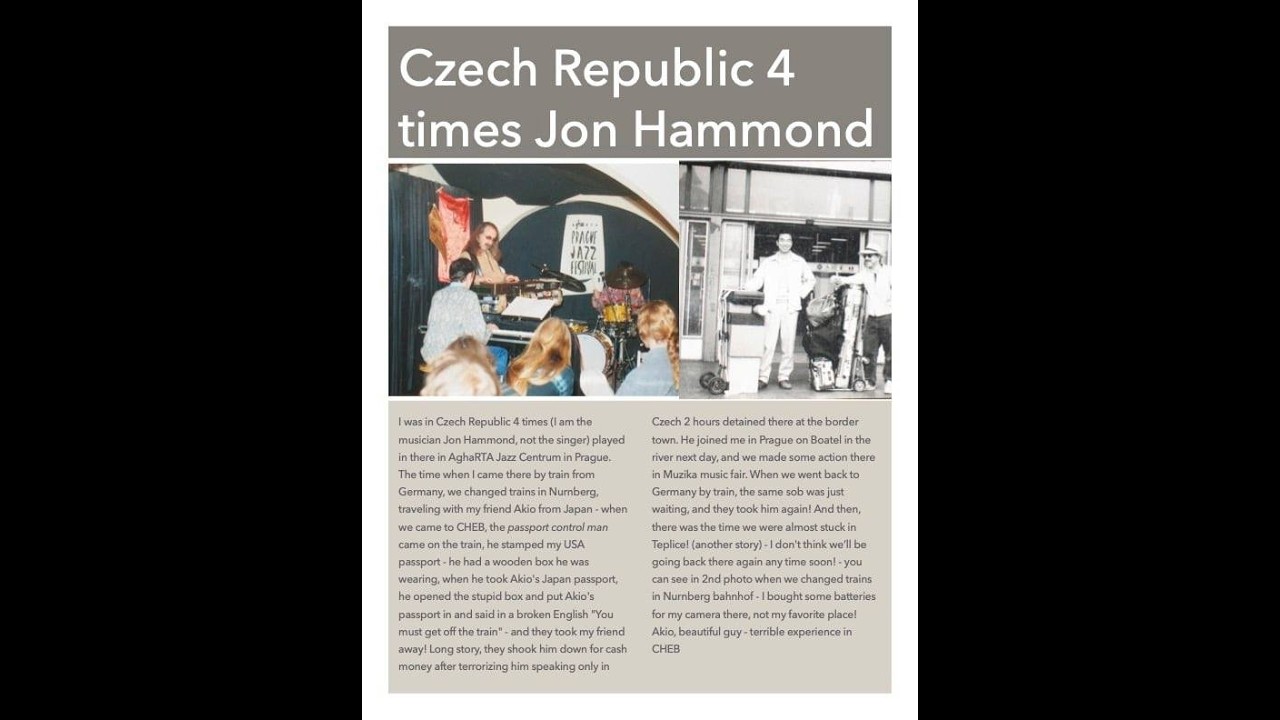Czechoslovakian Salsa Song Jon Hammond Band in Frankfurt Birthday Party
