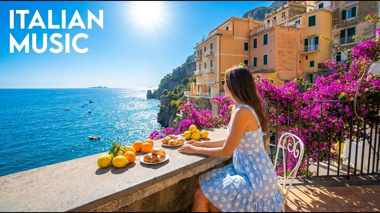 🎶 Italian Vibes & Mediterranean Music 🎶 2+ Hours Scenic Amalfi Coast & Lake Como Relaxation