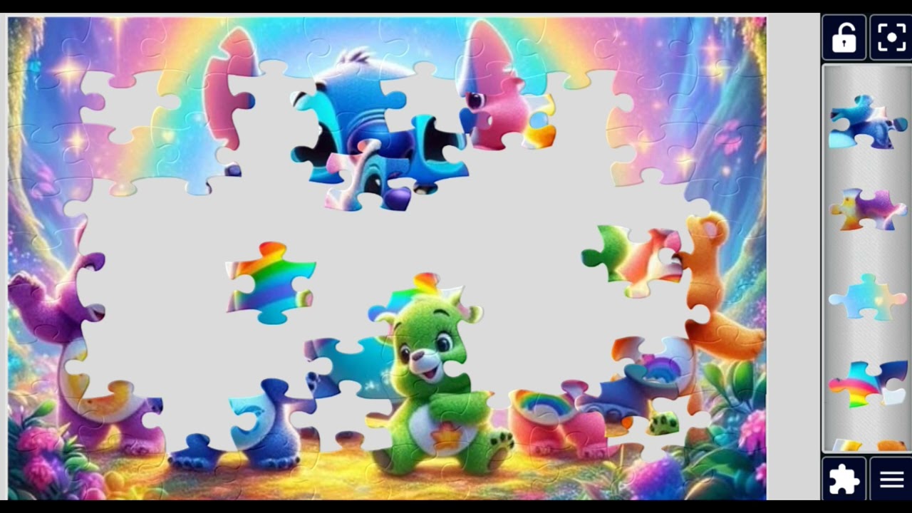 Stitch & Care Bears Rainbow Puzzle #Stitch #CareBears #jigsawPuzzle 🚀✨@puzzlemaster1034